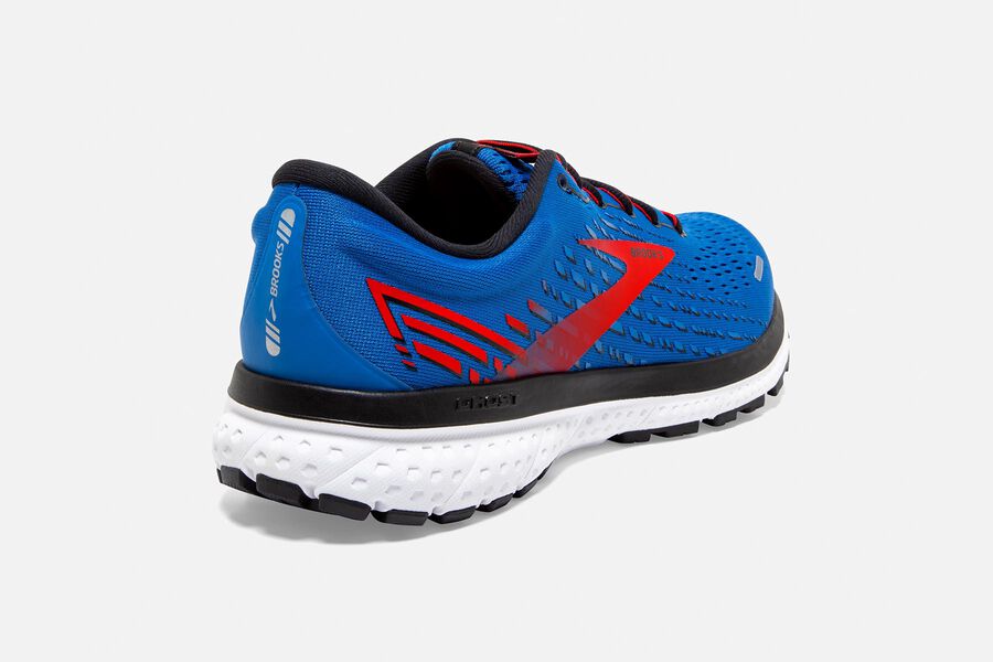 Brooks Ghost 13 Road Running Shoes Mens - Blue/Red/White - GZILP-1675